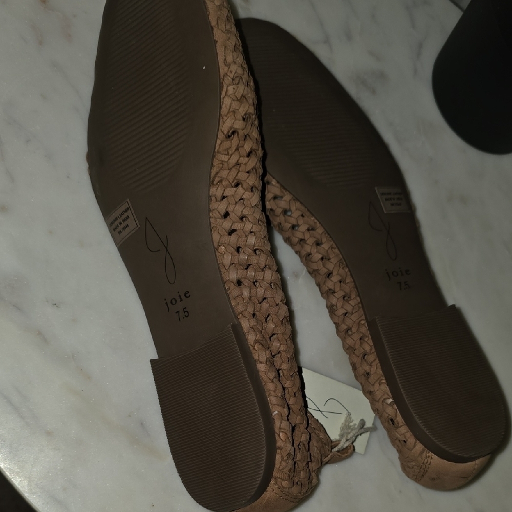 Joie Brown Woven Loafers - Picture 3 of 7